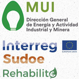 ECCO Noticias. Logos de MUI, Interreg Sudoe, y proyecto Rehabilite